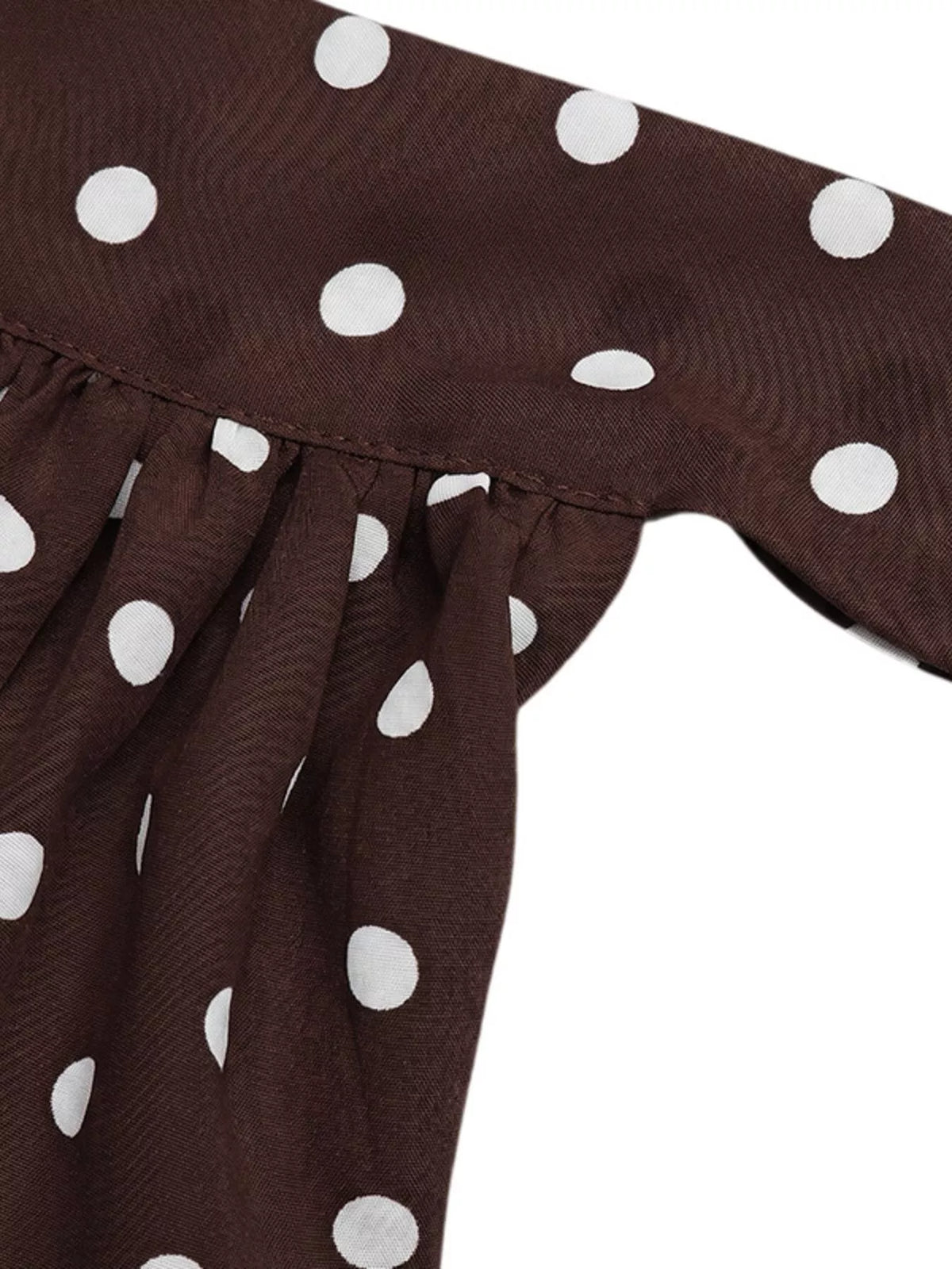 Polka dot halter neck mini dress by Plush Fashion Hub featuring a fitted silhouette and stylish design.
