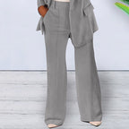 Sophisticated Notched Collar Slim Fit Blazer