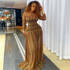 Elegant women's waist-cinching A-line skirt with sheer fabric, vintage-inspired design, perfect for retro fashion styles.
