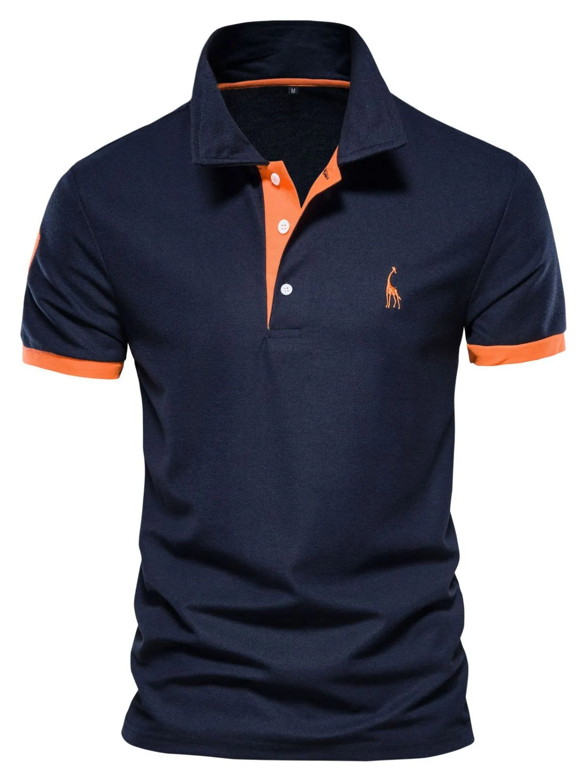 Men's plus size classic polo shirt with contrast trim, stylish and comfortable, from Trendsi.