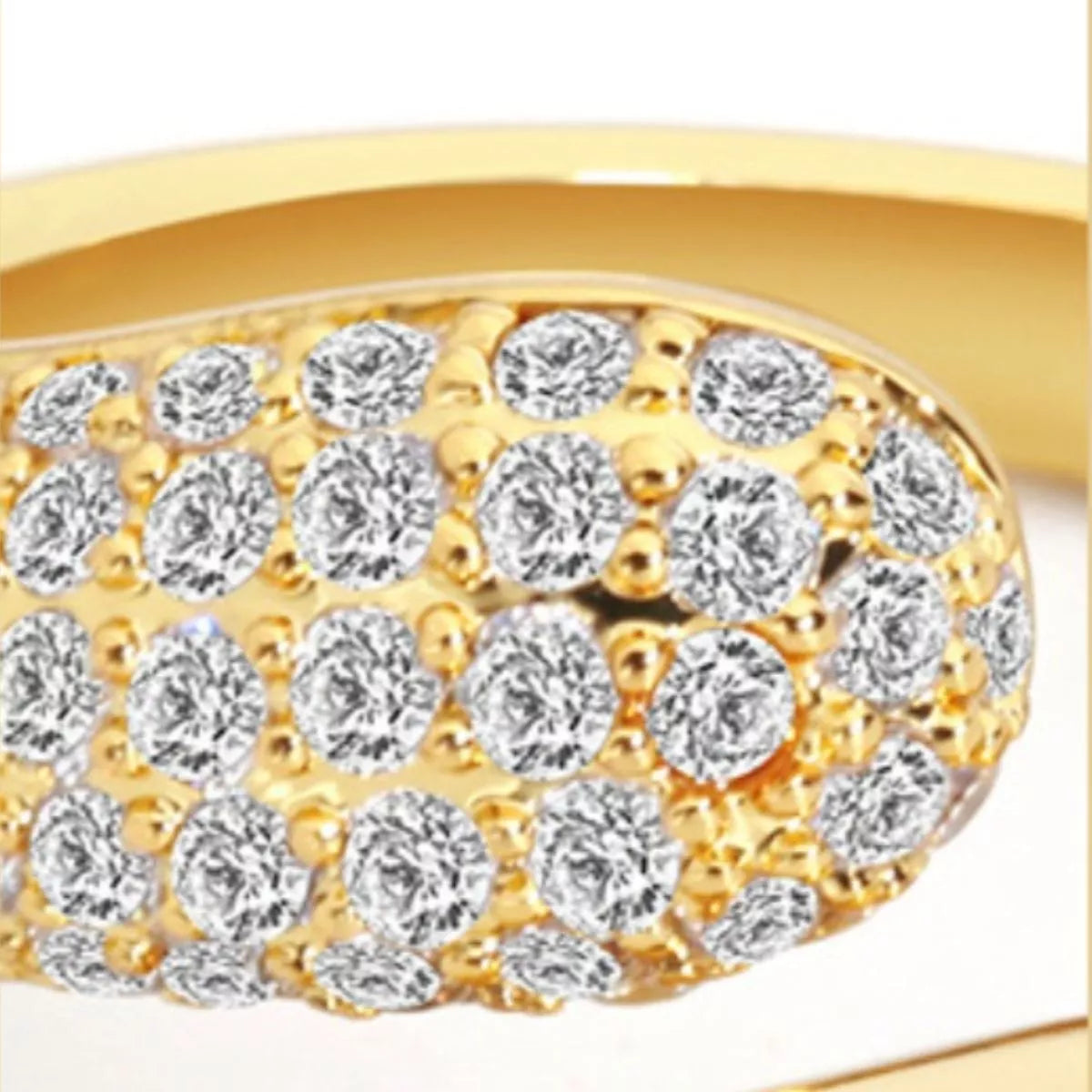 Gold-plated open ring from Plush Fashion Hub, featuring a sleek design and 18K gold finish on a stylish jewelry ring.