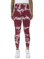 Five pairs of Tie Dye Cut-Out Leggings from FitiqueFit, colorful activewear with stylish cut-out details in each pair.