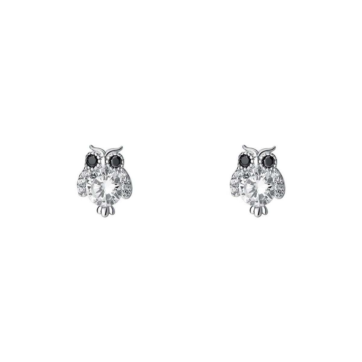 Gold owl stud earrings from Plush Fashion Hub featuring detailed bird designs for stylish accessory wear.