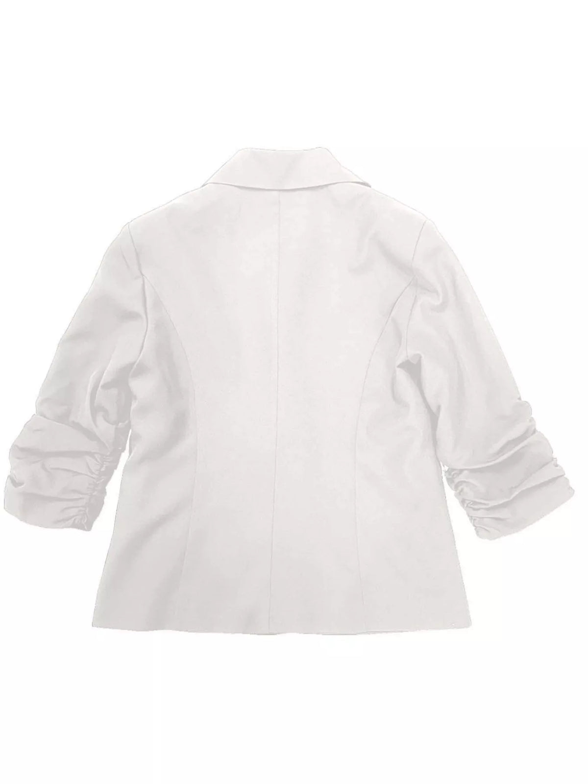 Plus size casual blazer with one-button lapel collar by Trendsi, stylish full-size blazer perfect for everyday wear.