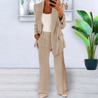 Sophisticated Notched Collar Slim Fit Blazer