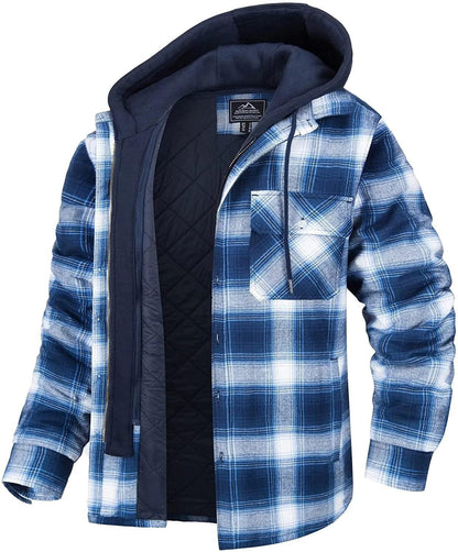 Men's Thick Padded Long Sleeves Loose PlaidStay stylish and cozy in our Men's Thick Padded Long Sleeves Loose Plaid cardigan! The loose fit and single-breasted placket provide ultimate comfort. Made with 100%Men's jacketPlush Fashions ShopPlush Fashion Shop