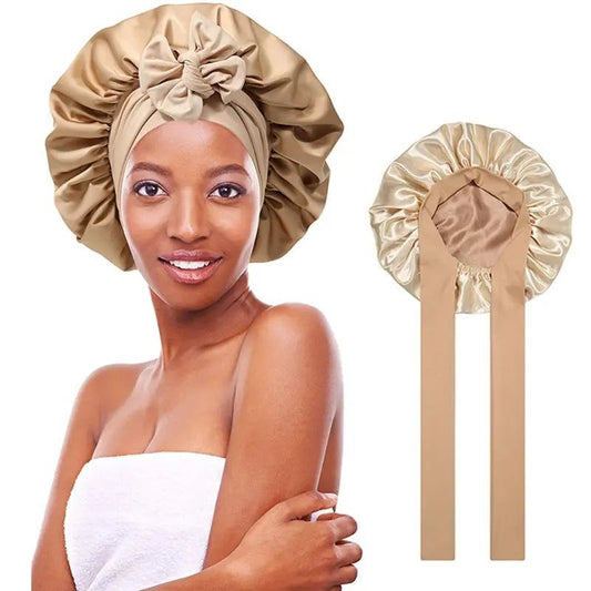 Women's Double Layered Silk Bonnet Hair Care Sleeping Hat with ElasticExperience ultimate hair protection and comfort while you sleep with the AWAYTR Double Layered Satin Night Caps for Women. Our satin sleep cap comes with a wide, sofhead scarfPlush Fashions ShopPlush Fashion Shop