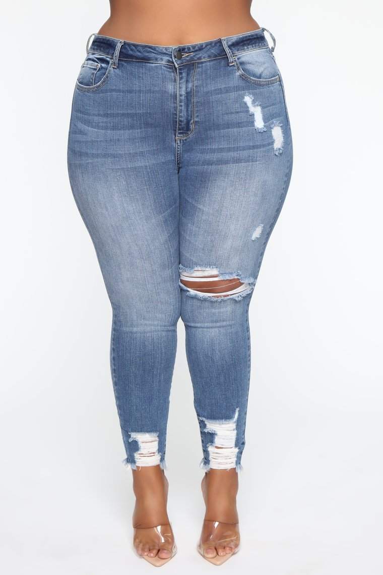 Stretch Ripped Women Plus Size Jeans Plus Size JeansUpgrade your street style with our Stretch Ripped Women Plus Size Jeans! Made of comfortable cotton with a high waist, these jeans will flatter your figure and give JeansPlush Fashions ShopPlush Fashion Shop