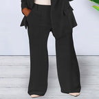 Sophisticated Notched Collar Slim Fit Blazer