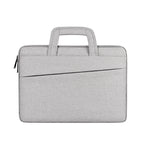 Pi-Mart laptop business briefcase showing a sleek black design with a handle and zipper closure, ideal for professional use.