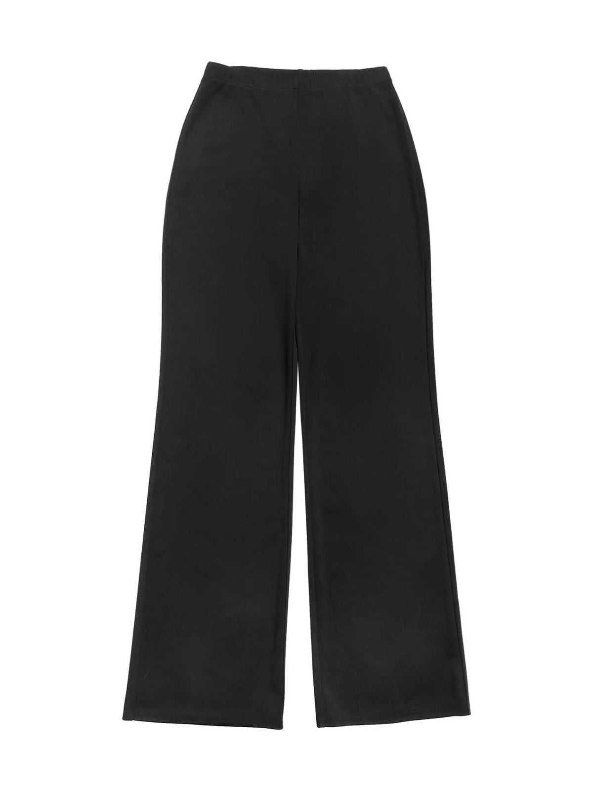 Women's long sleeve button-up top and pants set by Trendsi, featuring a coordinated stylish outfit with a fitted top and matching pants.