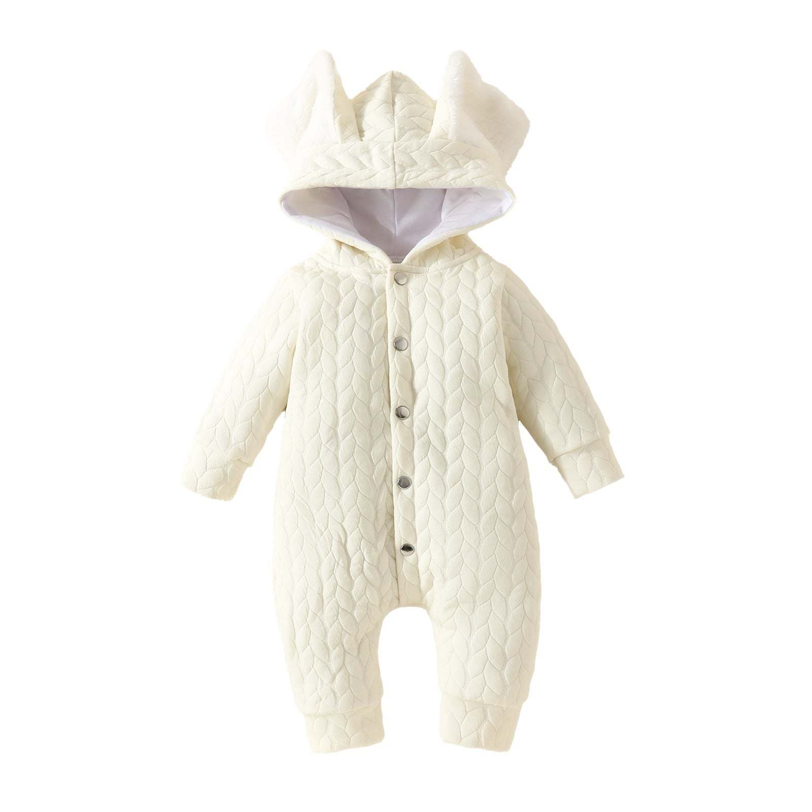 Infant Hooded Romper Outer WearA cozy and stylish outerwear for your little one! The Infant Hooded Romper is made of soft cotton in 4 beautiful colors. Perfect for babies 0-18M, it features a convbaby sweatersPlush Fashions ShopPlush Fashion Shop