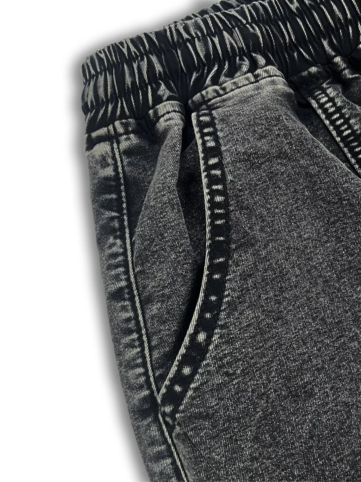 Trendsi women's flower wide-leg jeans featuring a high waist and floral print, styled with a relaxed fit and trendy design.