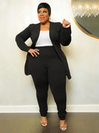 Plus size women's matching two-piece outfit set from Trendy Attic Store01, featuring a stylish, comfortable ensemble for plus size women.