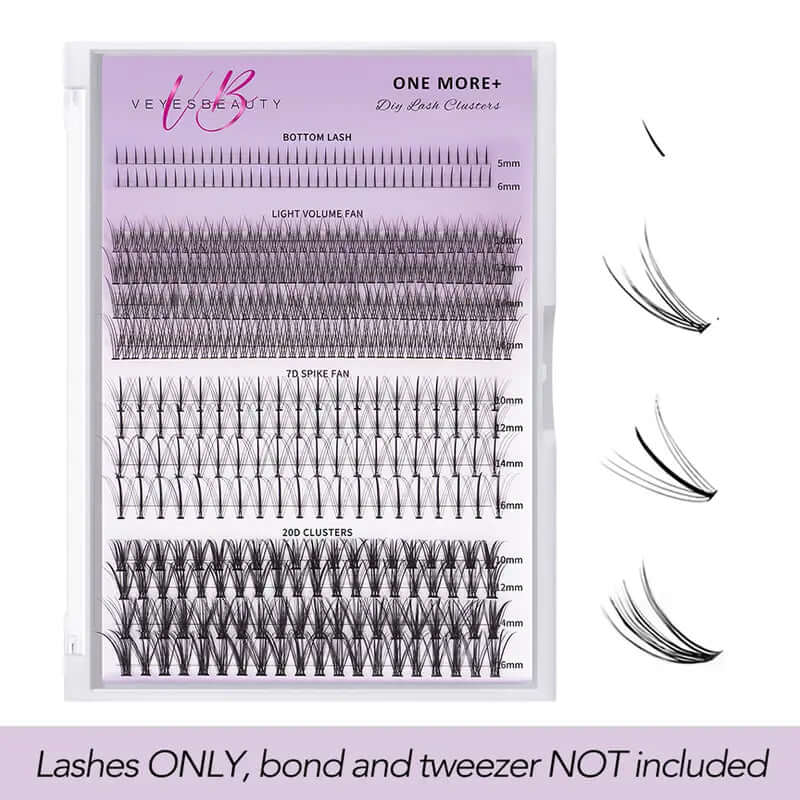 Veyesbeauty Clusters ONE MORE+ DIY Lash | Bottom Lash | 7D 20D ClusterEnhance your eye makeup game with Vole beats Clusters ONE MORE+ DIY Lash. Made with high-quality materials, these 7D and 20D cluster lashes give you a fuller, customLashesPlush Fashions ShopPlush Fashion Shop