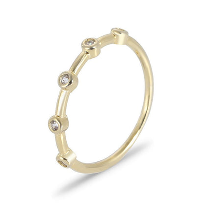 Gold Ring Zirconium Diamond Wedding Style Minimalist TailElevate your style with our Gold Ring Zirconium Diamond. Crafted with quality copper and electroplated with 14K gold, this European and American style ring features EaringsPlush Fashions ShopPlush Fashion Shop