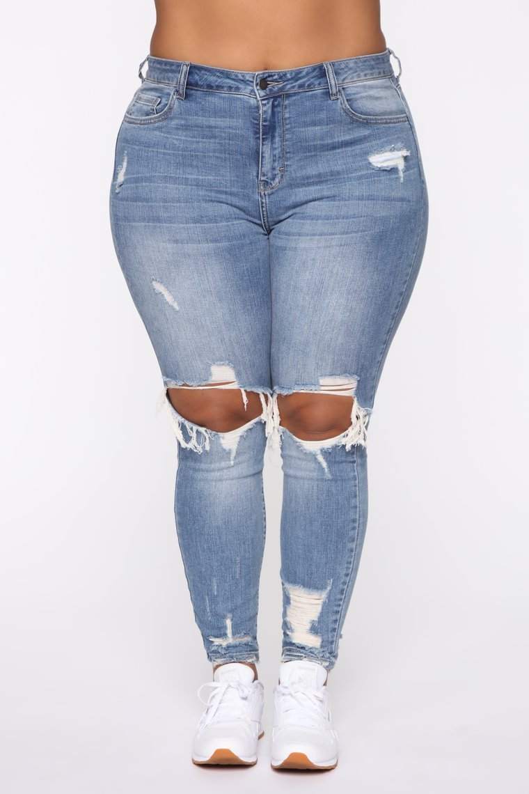 Stretch Ripped Women Plus Size Jeans Plus Size JeansUpgrade your street style with our Stretch Ripped Women Plus Size Jeans! Made of comfortable cotton with a high waist, these jeans will flatter your figure and give JeansPlush Fashions ShopPlush Fashion Shop