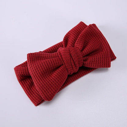 Infant Oversized Bow Hair Band - Plush Fashions Shop 