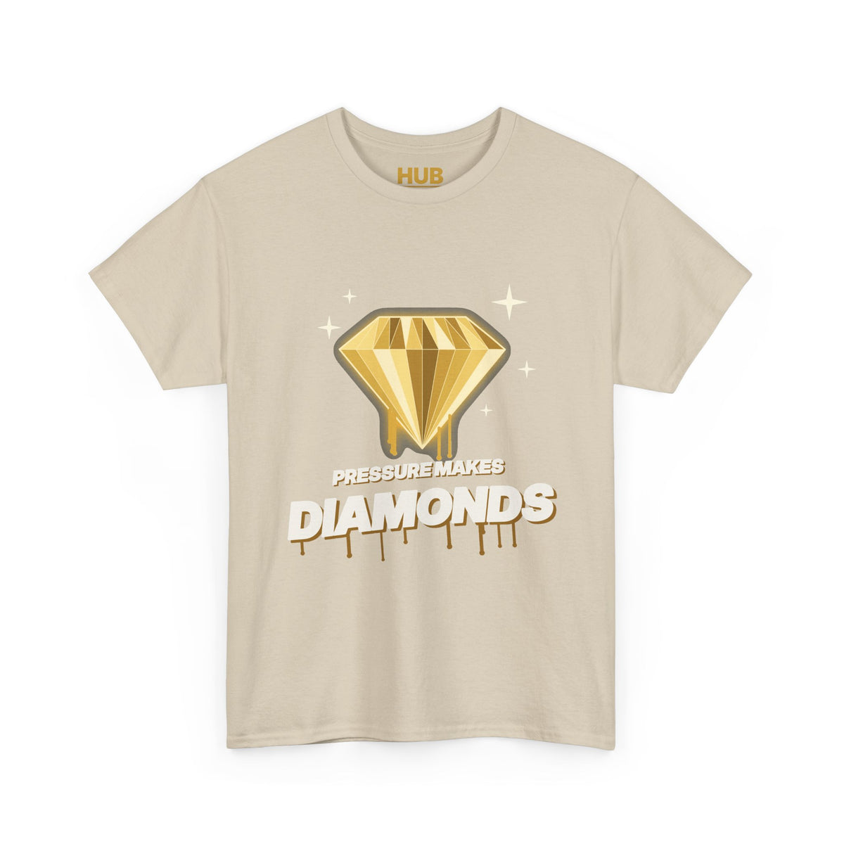 Pressure Makes Diamonds Tee – Black & Gold Streetwear