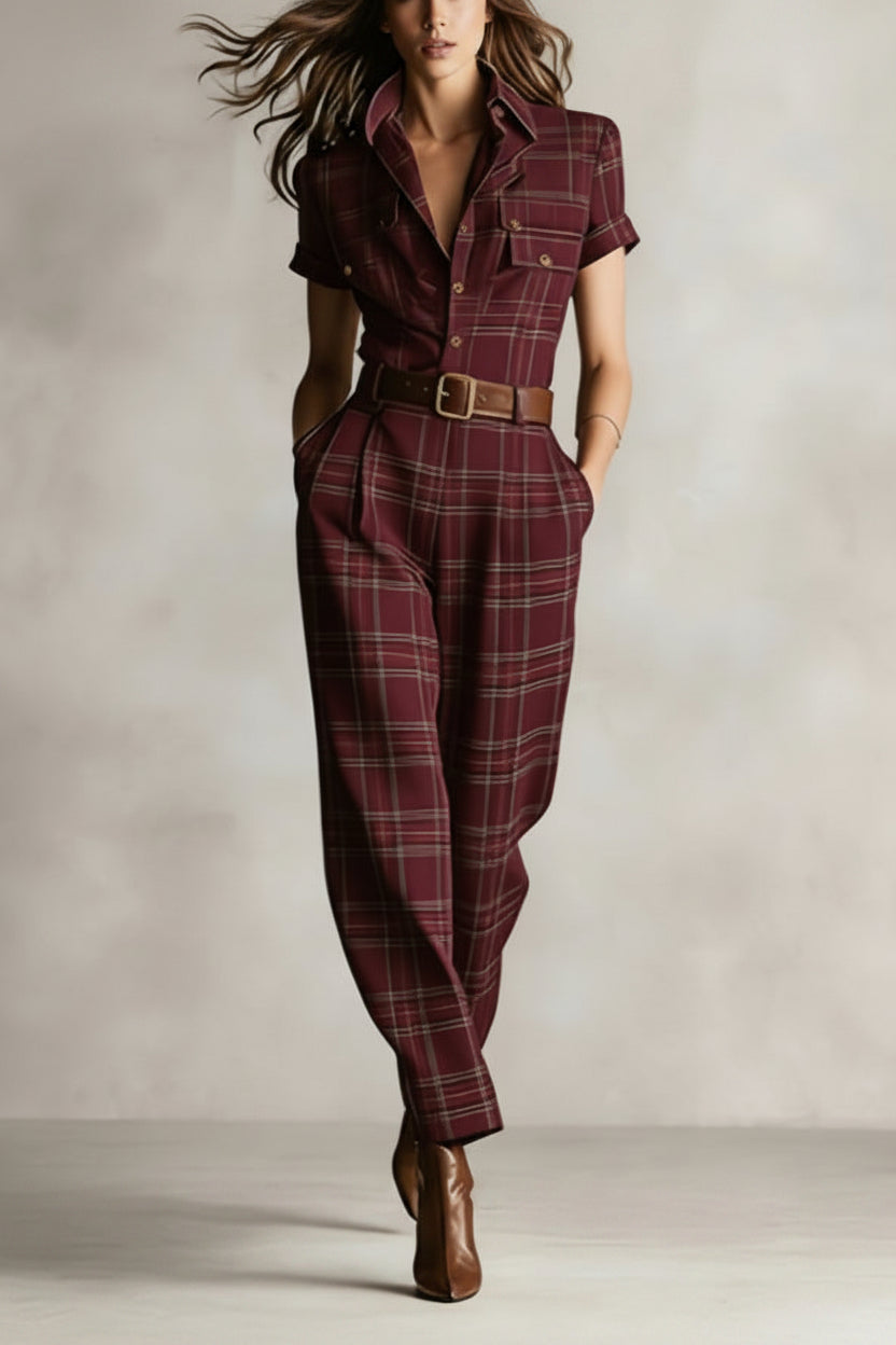FitiqueFit notched lapel wide-leg jumpsuit for casualwear, shown in a stylish, relaxed fit with wide legs and tailored lapel details.