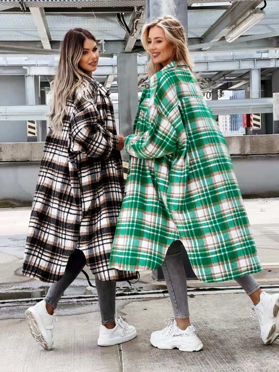 New Style Lengthened Plaid Shirt Women's ClothingExperience style and comfort with our New Style Lengthened Plaid Shirt! Made from 30%-50% cotton, this shirt features a classic check pattern and long sleeves for a ShirtPlush Fashions ShopPlush Fashion Shop