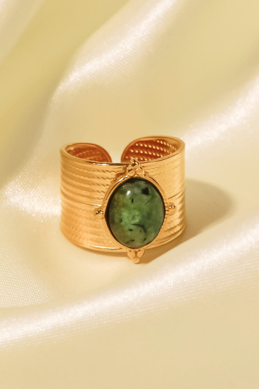 18K gold-plated wide open ring from Plush Fashion Hub, showcasing a stylish, contemporary design with a smooth, polished finish.