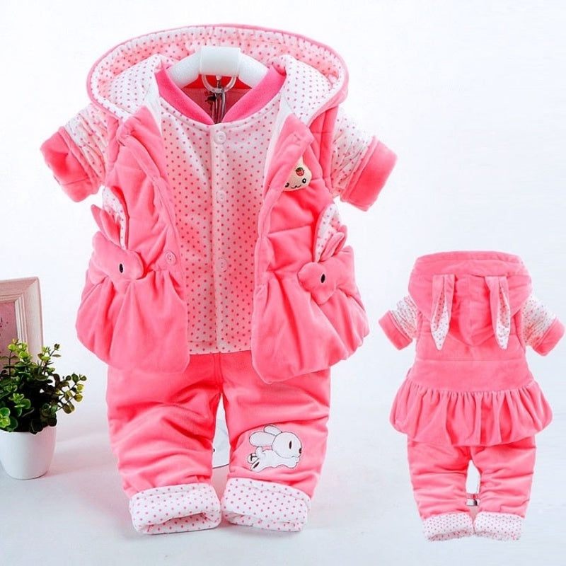 Baby Autumn Clothing Girls Autumn And Winter Clothing SuitsIntroducing our Baby Autumn Clothing set, perfect for girls in middle school (ages 8 and up, 140cm and taller). The three-piece set includes long sleeve tops and bot0Plush Fashions ShopPlush Fashion Shop