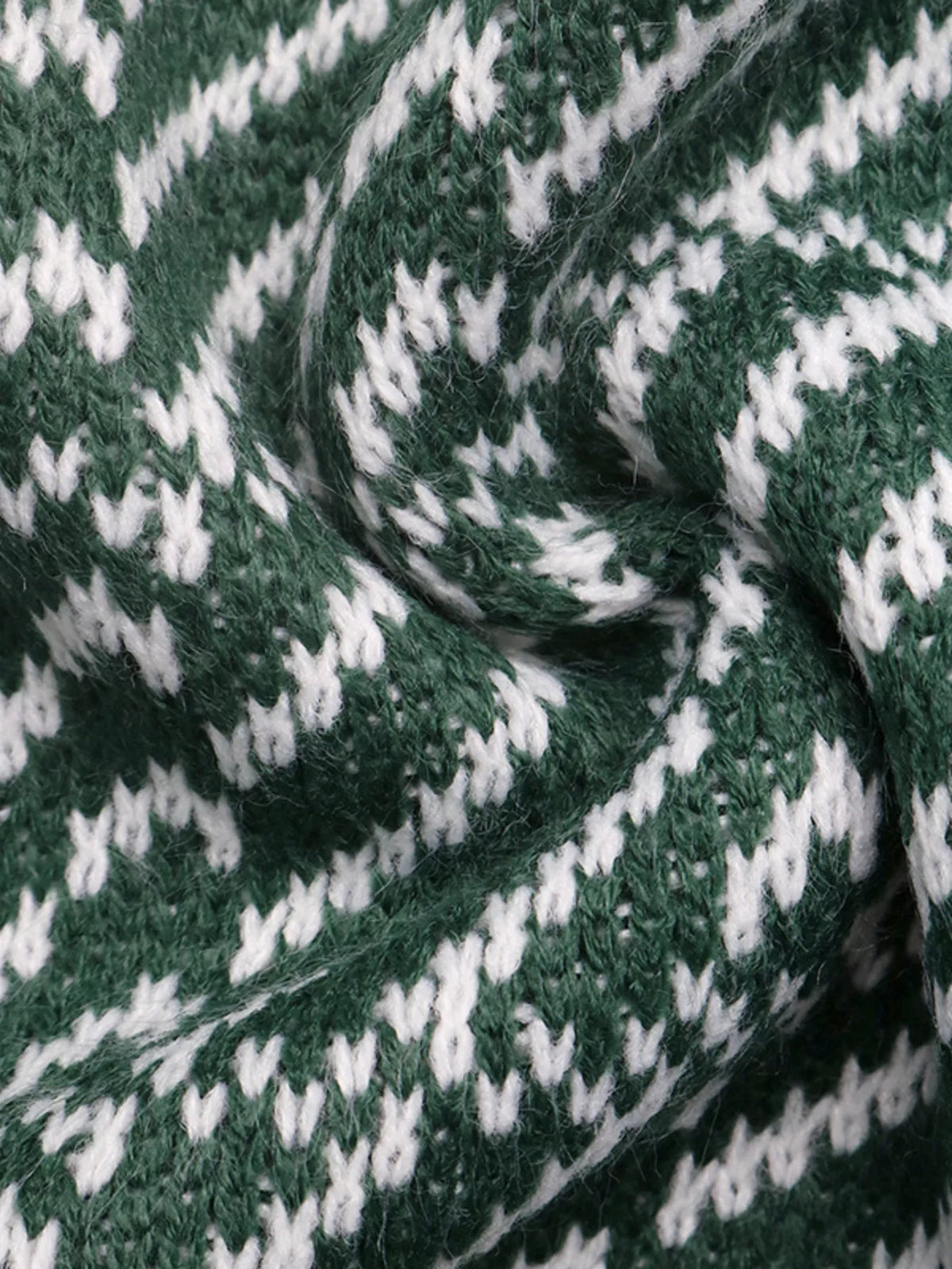 Plush Fashion Hub geometric patterned collared sweater with bold designs and ribbed cuffs, stylish and cozy for casual wear.
