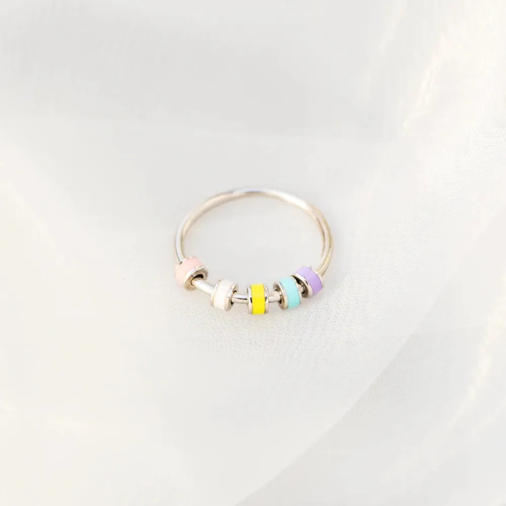 925 Sterling Silver Oil Drip Ring featuring a unique textured design, crafted by Plush Fashion Hub.