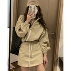Women's sun protective lightweight two-piece top and pants set by Plush Fashion Hub, ideal for spring and summer.