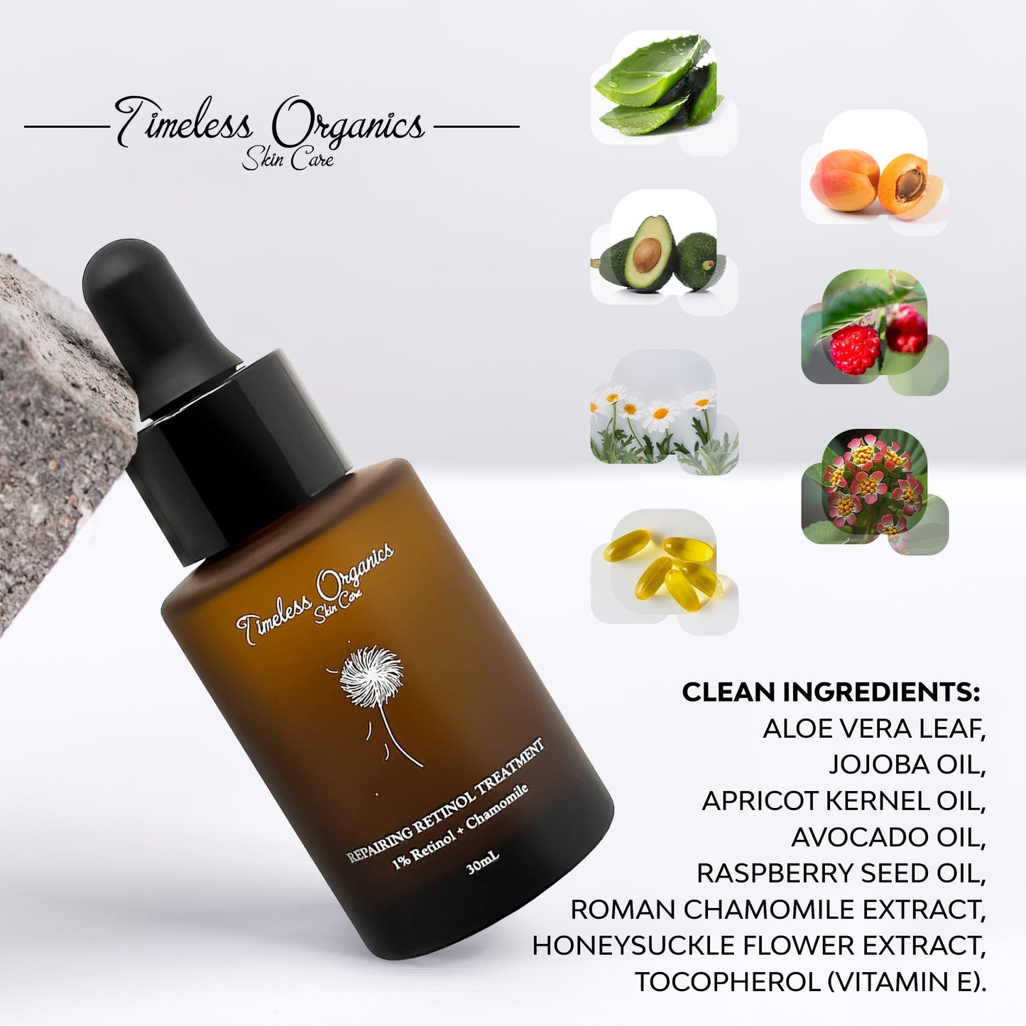 Repairing Retinol Treatment Timeless Organics Skin Care