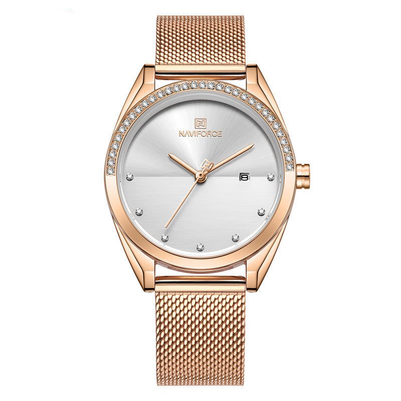 Waterproof Calendar Women Quartz WatchBe ready for anything with this waterproof women's watch! Its stylish design features a durable mineral reinforced glass mirror and a handy calendar with world time Ladies watchPlush Fashions ShopPlush Fashion Shop