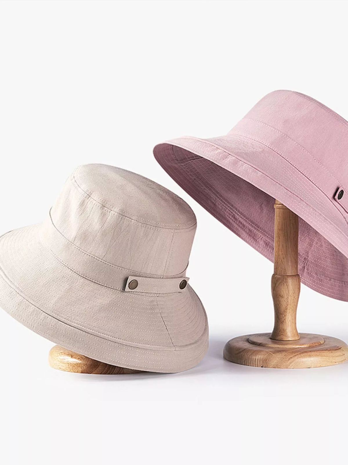 Breathable cotton wide brim sun hat from Plush Fashion Hub, perfect for summer beach wear and sun protection.