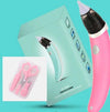 Children's nasal aspirator in pink, with packaging and accessories, designed for gentle mucus removal.