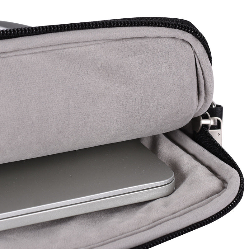 Pi-Mart briefcase laptop bag with protective sleeve, durable case for laptops, suitable for professional use and travel.