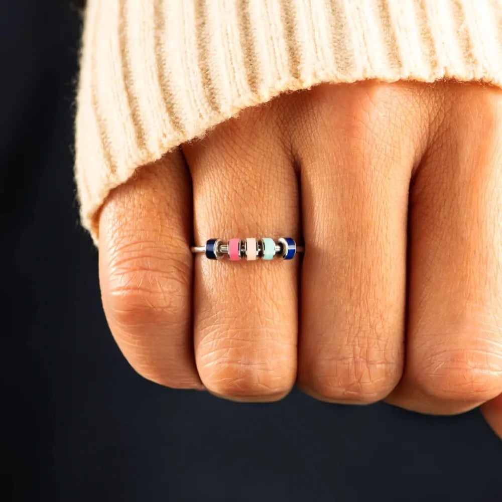 Sterling silver oil drip ring with textured design, crafted from 925 silver, stylish jewelry accessory from Plush Fashion Hub