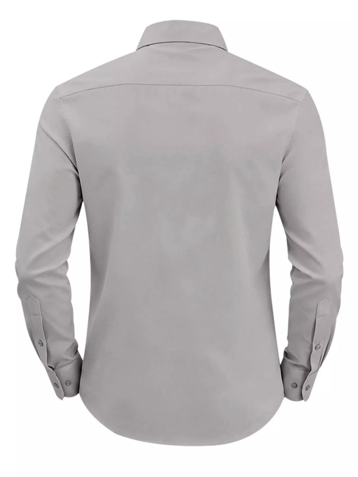 Men's slim fit button-up shirt by Plush Fashion Hub, available in full size plus size, shown in a stylish, fitted design.