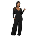 Modern Cape-Sleeve Tailored Jumpsuit
