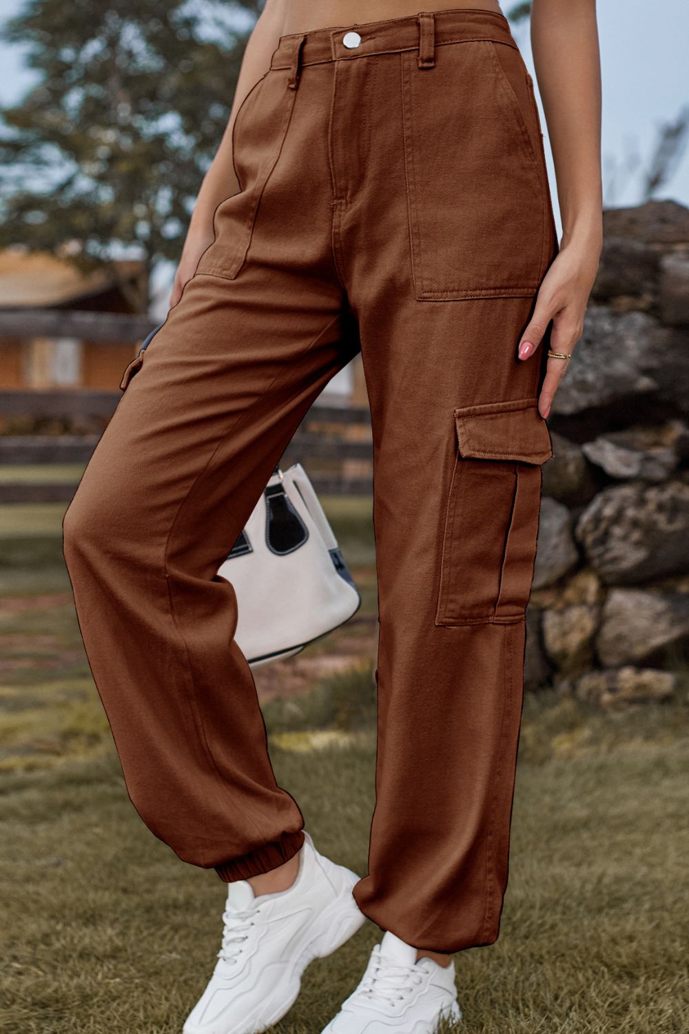 Long denim jeans with pocket by Plush Fashion Hub, showing classic blue denim with front and back pockets.