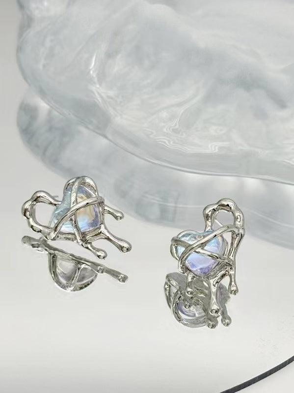 Lava Cutout Heart Stud Earrings Plush Fashion Hub