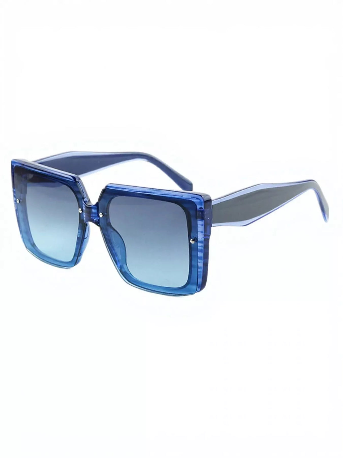 Oversized gradient square sunglasses from Plush Fashion Hub, featuring bold square frames and stylish gradient lenses.