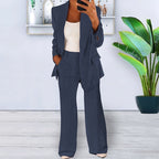 Sophisticated Notched Collar Slim Fit Blazer