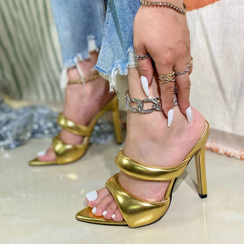 Elegant beige pointed toe high heel stilettos for women by Plush Fashion Hub, showcasing sleek design and stiletto heel.