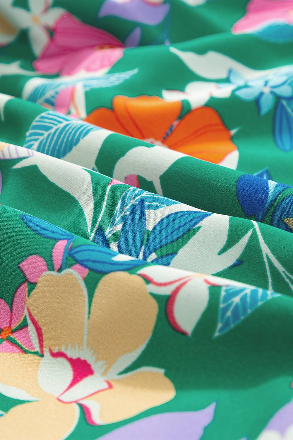 Floral Ruffle Green Tiered Maxi Dress Pretty Little Patriot