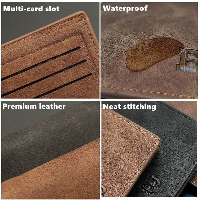 New Men Wallets Small Money Purses DesignThis sleek and stylish men's wallet is the perfect accessory for any man on the go. The compact design fits easily into pockets, while the solid color adds a touch oWalletPlush Fashions ShopPlush Fashion Shop