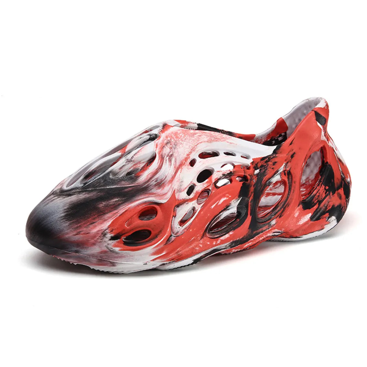 Plush Fashion Hub hollow-out flat sandals with open toe design and stylish cut-out details, perfect for casual summer wear.
