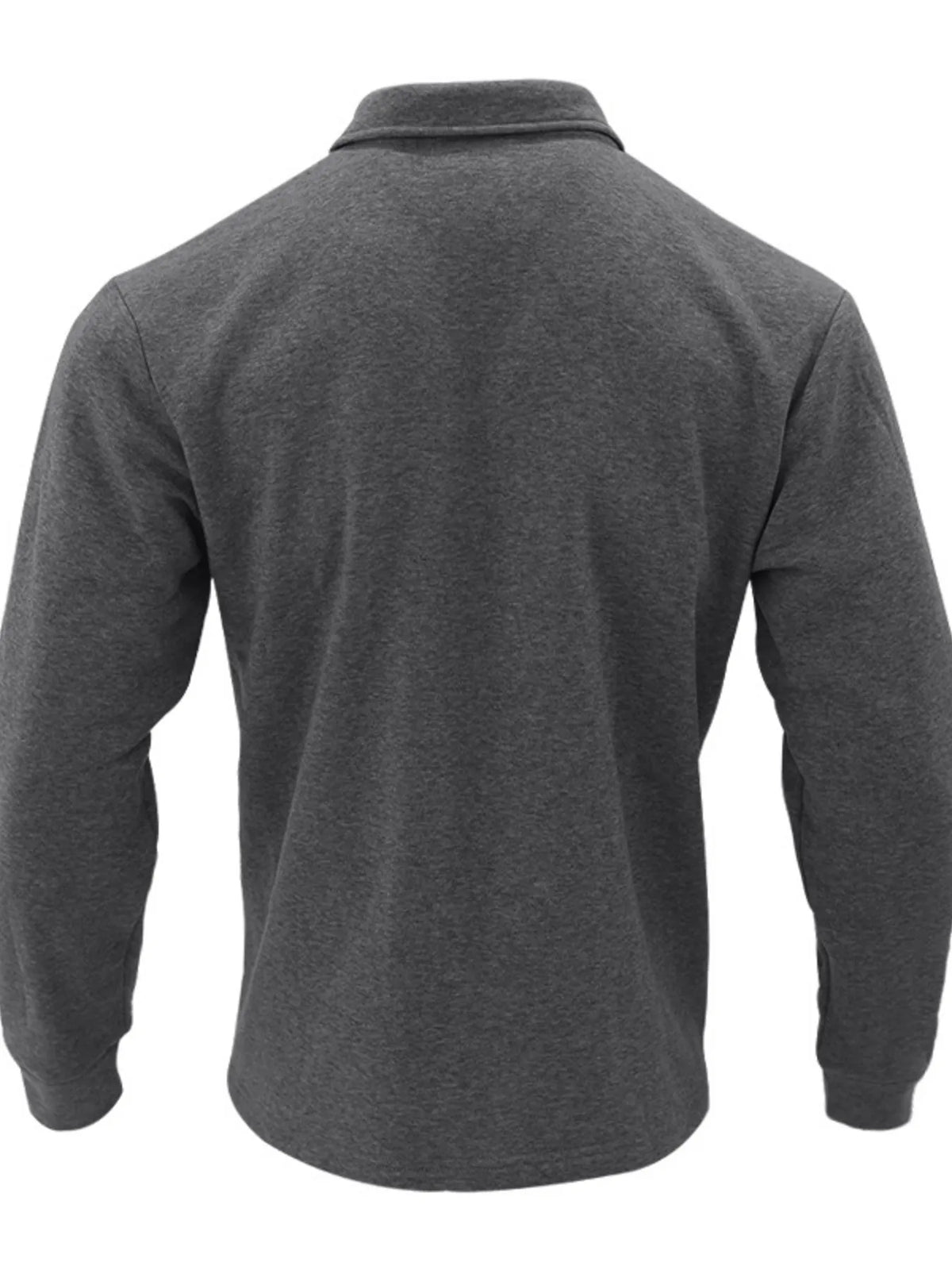 Men's plus size long sleeve button-up jacket from Trendsi, styled as a casual men's jacket with front buttons and a relaxed fit.