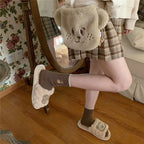 Cute bear cotton slippers for women in autumn and winter, cozy and soft footwear by Trendy Attic Store01