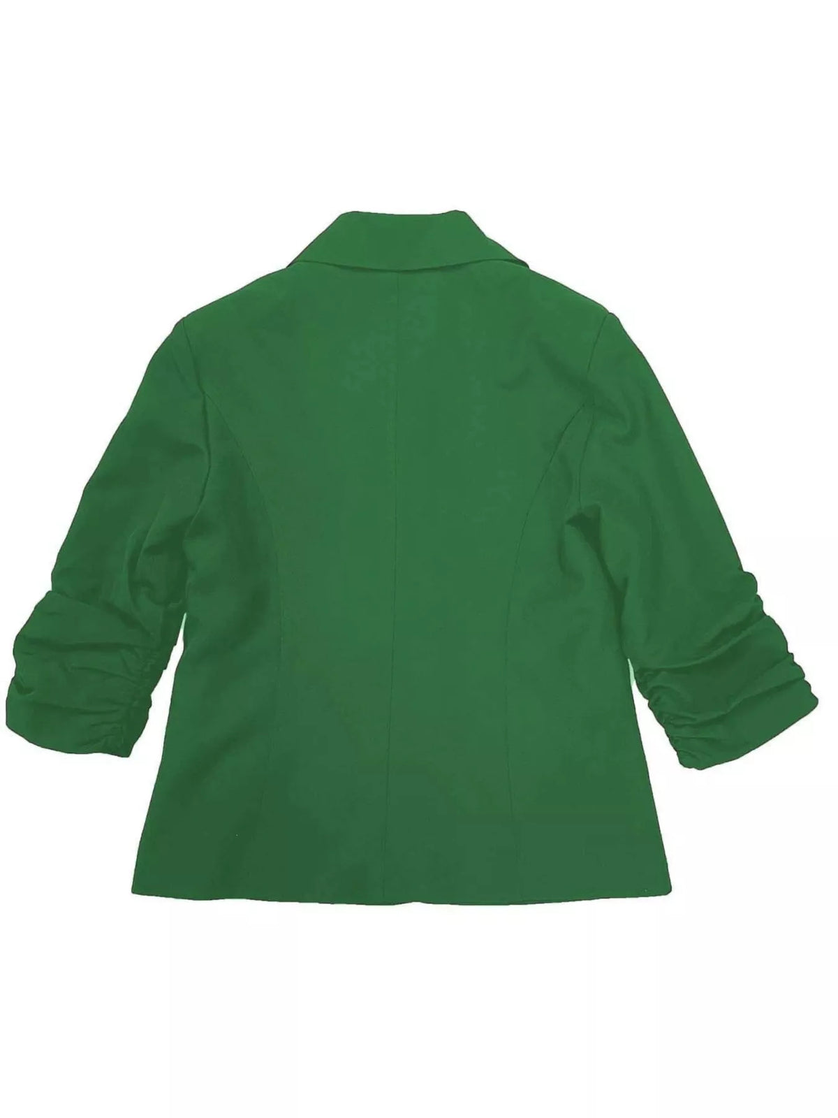 Plus size casual blazer with one button, lapel collar, from Trendsi, styled for a relaxed, sophisticated look.