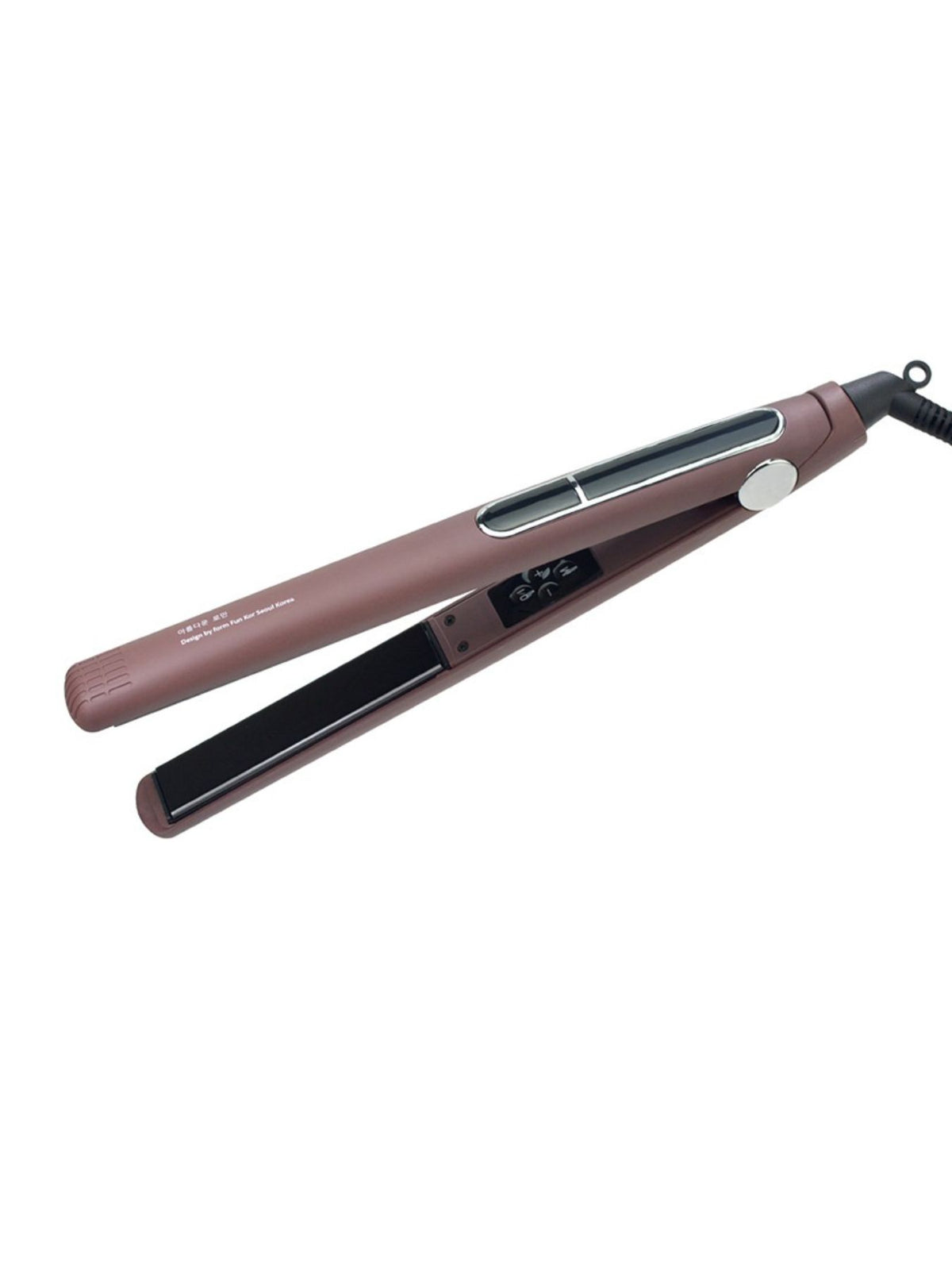 Plush Fashion Hub 2-in-1 hair straightener and curling iron with ceramic plates for versatile styling and smooth hair finish.